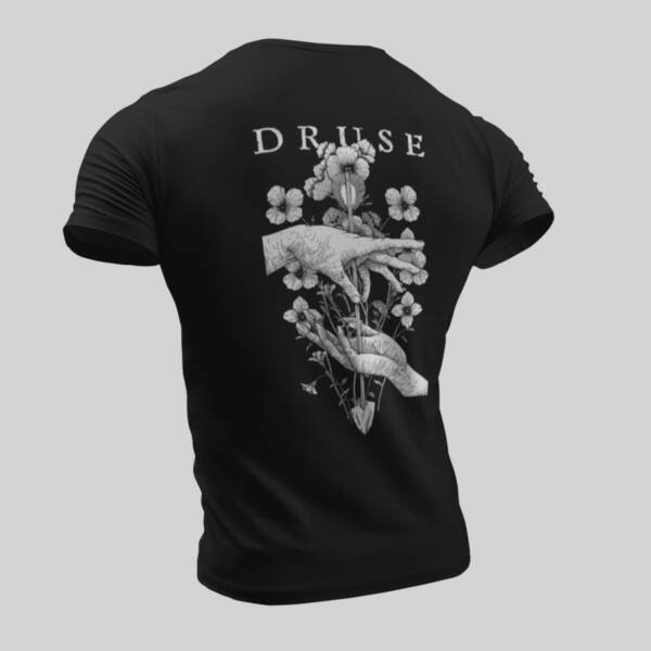 Druse T-Shirt, Druse Artwork Black T-Shirt - Image 2