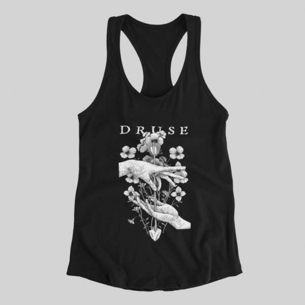 Druse Tank Top, Druse Artwork Black Tank Top