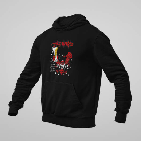 Tankard Hoodie, Tankard Schwarz‐weiss wie Schnee Black Hoodie