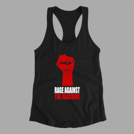 Rage Against The Machine Tank Top, Rage Against The Machine Artwork Black Tank Top