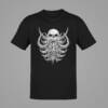 Deer Skull T-Shirt, Deer Skull Artwork Black T-Shirt