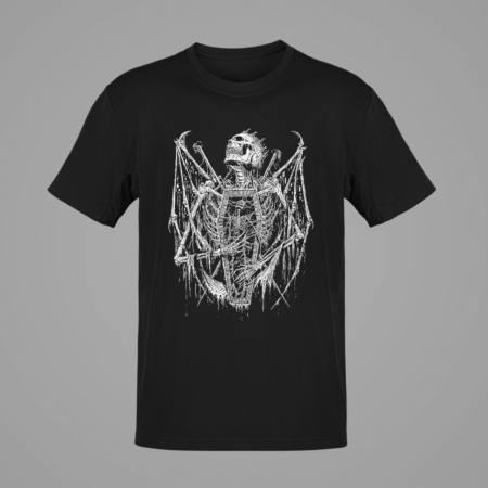 Grave Skull T-Shirt, Grave Skull Artwork Black T-Shirt