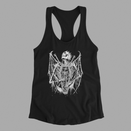 Grave Skull Tank Top, Grave Skull Artwork Black Athlete