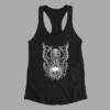 Octopus Tank Top, Octopus Artwork Black Athlete