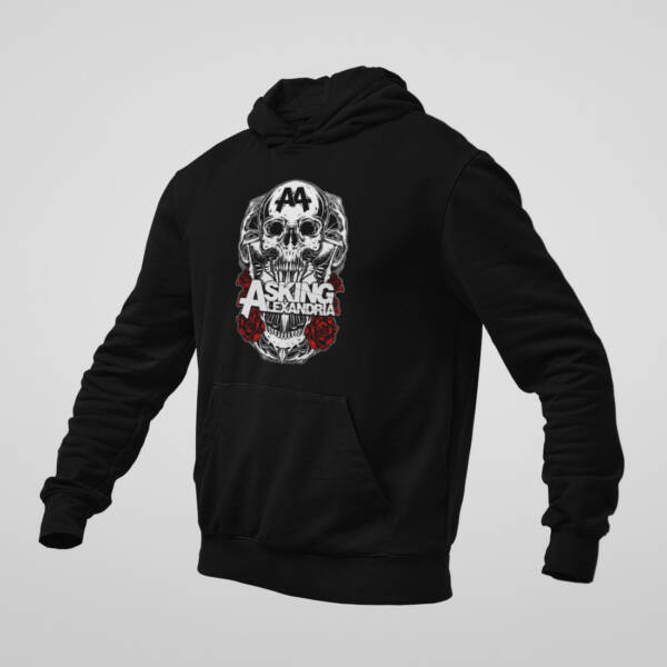 Asking Alexandria Hoodie, Asking Alexandria Artwork Black Sweatshirt