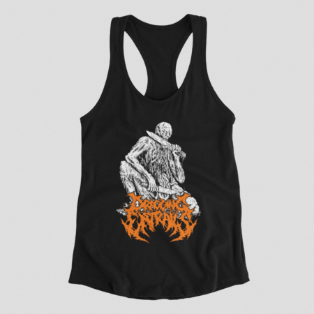 Dragging Entrails Tank Top, Dragging Entrails Logo Black Athlete