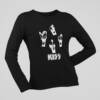 Kiss Long Sleeve, Kiss Artwork Black Longsleeve