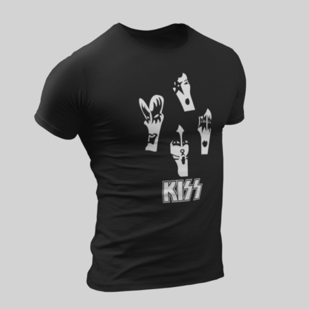 Kiss T-Shirt, Kiss Artwork Black T-Shirt