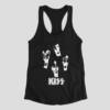Kiss Tank Top, Kiss Artwork Black Athlete