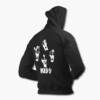 Kiss Zip Hoodie, Kiss Artwork Black Zip Sweatshirt