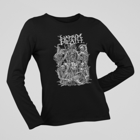 Napalm Death Long Sleeve, Napalm Death Artwork Black Longsleeve