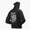 Psycroptic Zip Hoodie, Psycroptic Artwork Black Zip Sweatshirt
