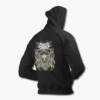 Signs of The Swarm Zip Hoodie, Signs of The Swarm Artwork Black Zip Sweatshirt
