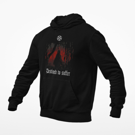 Destined to Suffer Hoodie, Destined to Suffer Artwork Black Sweatshirt
