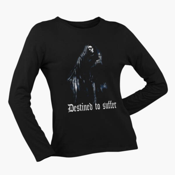 Destined to Suffer Long Sleeve, Destined to Suffer Artwork Black Longsleeve