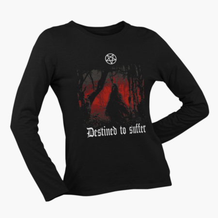 Destined to Suffer Long Sleeve, Destined to Suffer Artwork Black Longsleeve