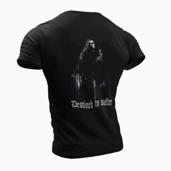 Destined to Suffer T-Shirt, Destined to Suffer Artwork Black T-Shirt - Image 4