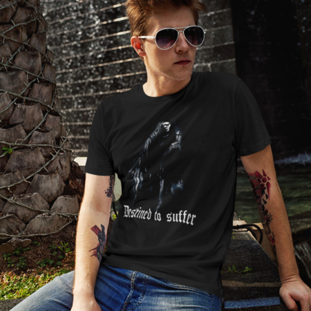 Destined to Suffer T-Shirt, Destined to Suffer Artwork Black T-Shirt