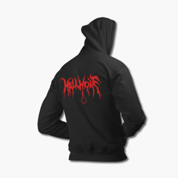 Hellhole Hoodie, Hellhole Logo Black Sweatshirt - Image 2