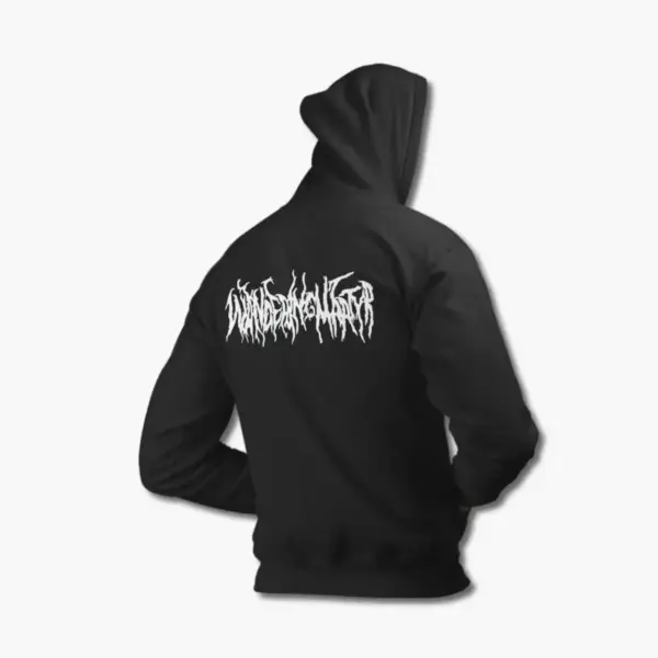 Wandering Martyr Hoodie, Wandering Martyr Logo Black Sweatshirt - Image 2