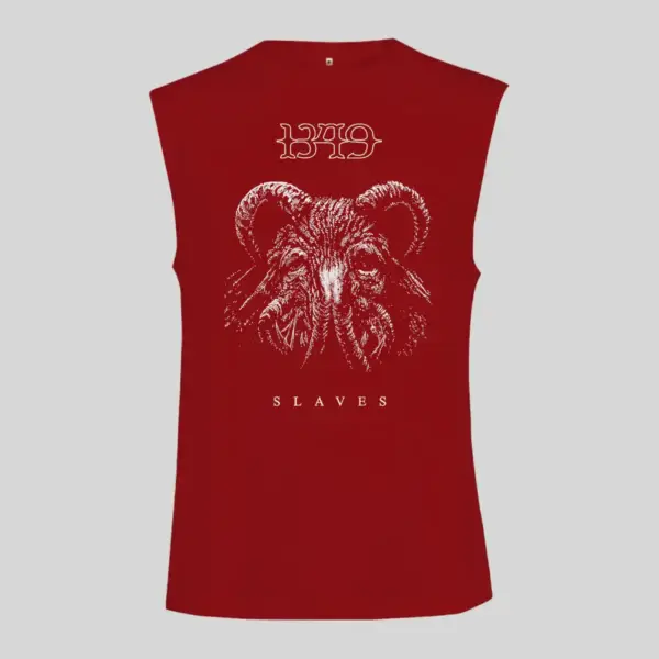 1349 Slaves Black Sleeveless Tank Top - Image 3