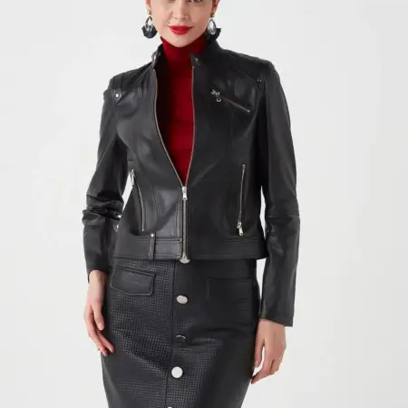 Geniune Leather Jacket, Black Leather Jacket