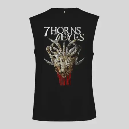 7 Horns 7 Eyes Convalescence Black Sleeveless Tank Top