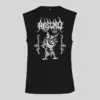 Absurd Artwork Black Sleeveless Tank Top