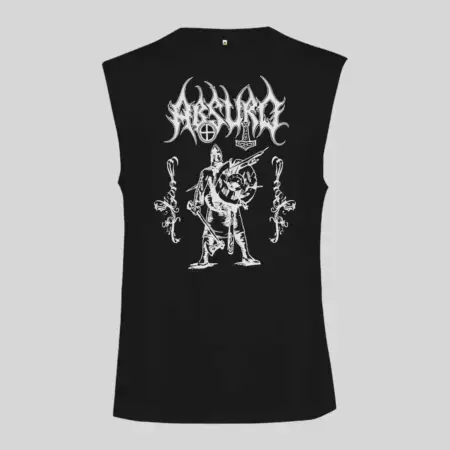 Absurd Artwork Black Sleeveless Tank Top