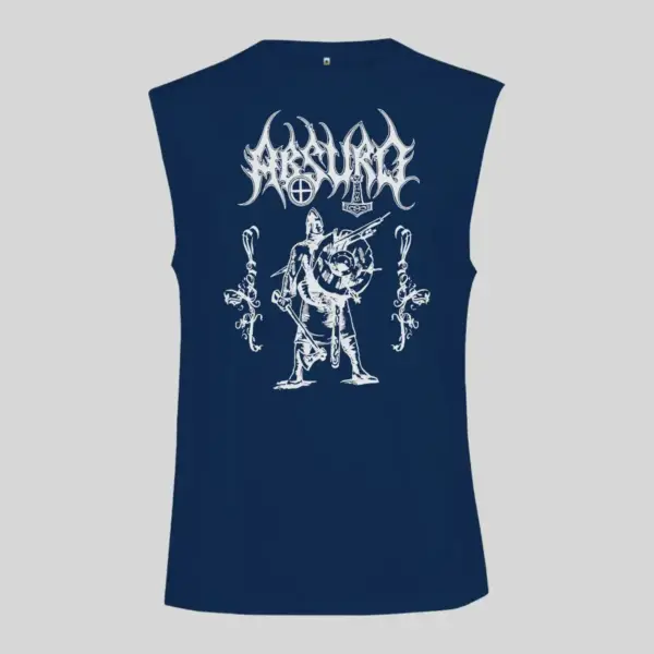 Absurd Artwork Black Sleeveless Tank Top - Image 2