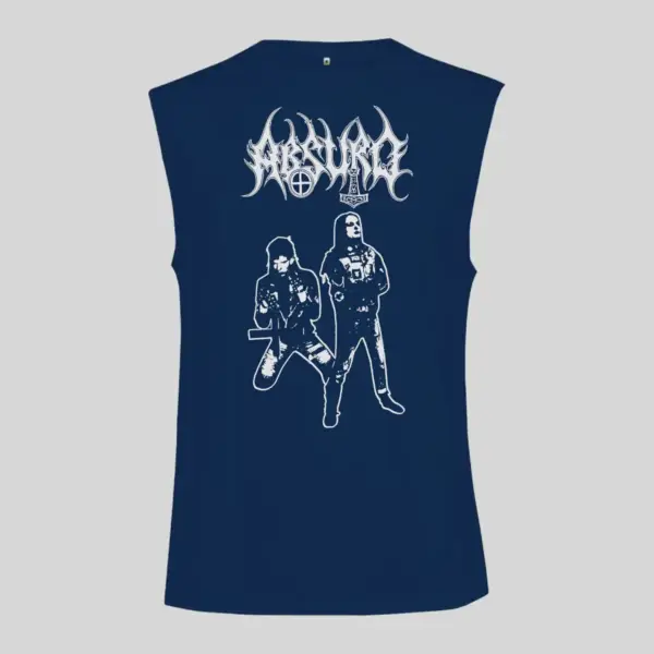 Absurd Artwork Black Sleeveless Tank Top - Image 2
