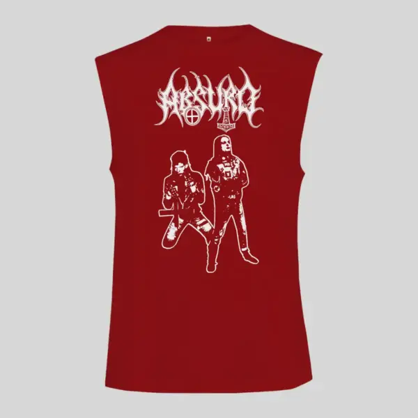 Absurd Artwork Black Sleeveless Tank Top - Image 3