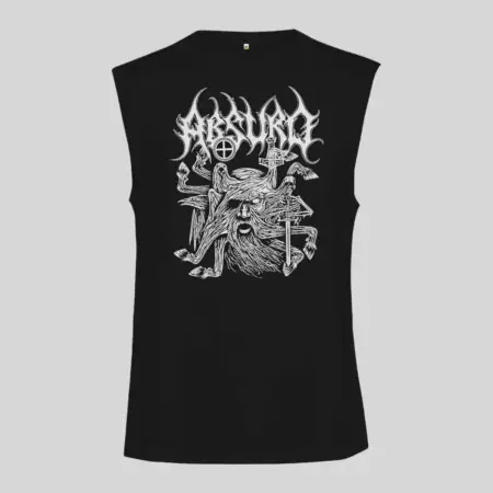 Absurd Asgardsrei Black Sleeveless Tank Top