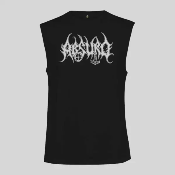 Absurd Logo Black Sleeveless Tank Top