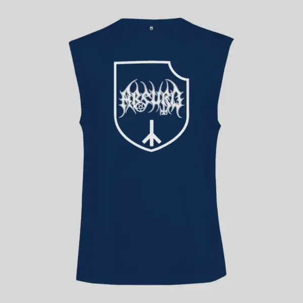Absurd Logo Black Sleeveless Tank Top - Image 2
