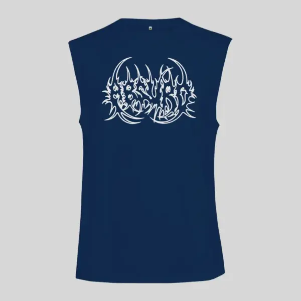 Absurd Logo Black Sleeveless Tank Top - Image 2
