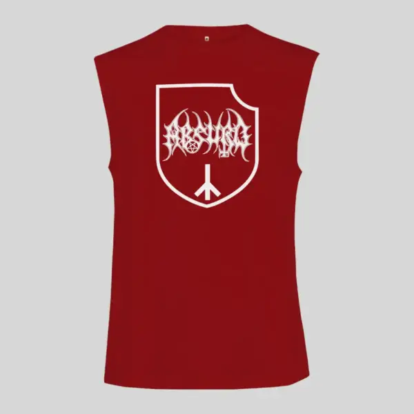 Absurd Logo Black Sleeveless Tank Top - Image 3