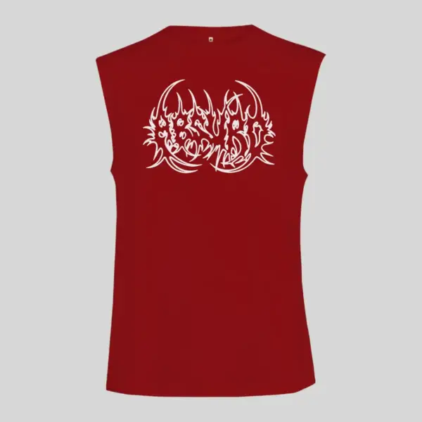 Absurd Logo Black Sleeveless Tank Top - Image 3