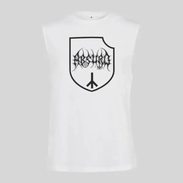 Absurd Logo Black Sleeveless Tank Top - Image 4