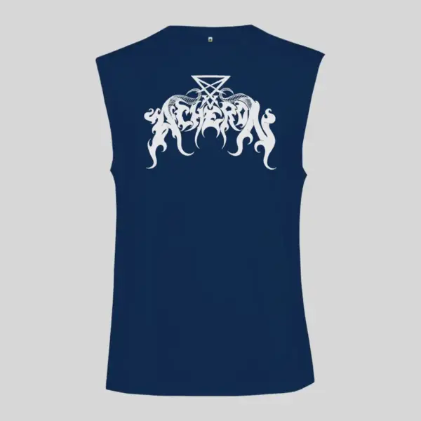 Acheron Logo Black Sleeveless Tank Top - Image 2