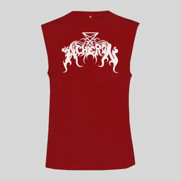 Acheron Logo Black Sleeveless Tank Top - Image 3