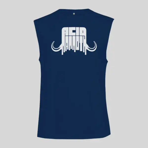 Acid Mammoth Logo Black Sleeveless Tank Top - Image 2