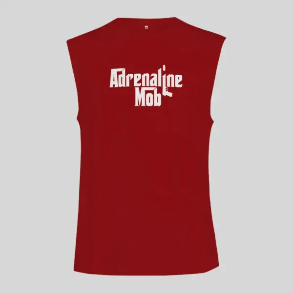 Adrenaline Mob Logo Black Sleeveless Tank Top - Image 3