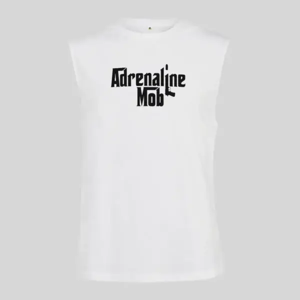 Adrenaline Mob Logo Black Sleeveless Tank Top - Image 4