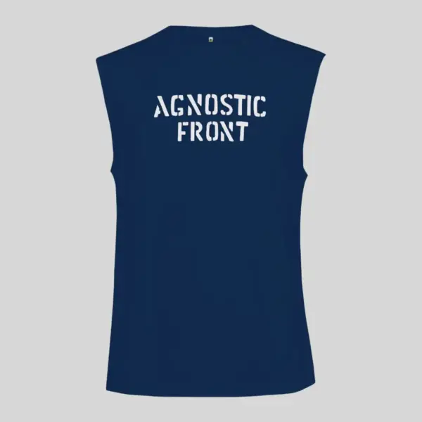 Agnostic Front Logo Black Sleeveless Tank Top - Image 2