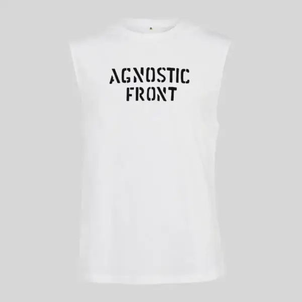 Agnostic Front Logo Black Sleeveless Tank Top - Image 4