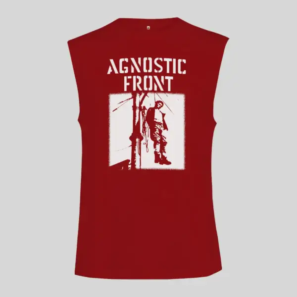 Agnostic Front Victim In Pain Black Sleeveless Tank Top - Image 3