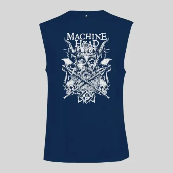 Machine Head Artwork Black Sleeveless Tank Top - Image 2
