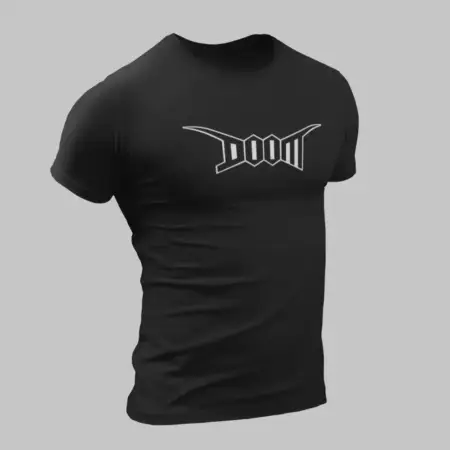 Doom T-Shirt, Doom Logo Black T-Shirt