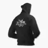 Akhlys Zip Hoodie, Akhlys Logo Black Zip Sweatshirt